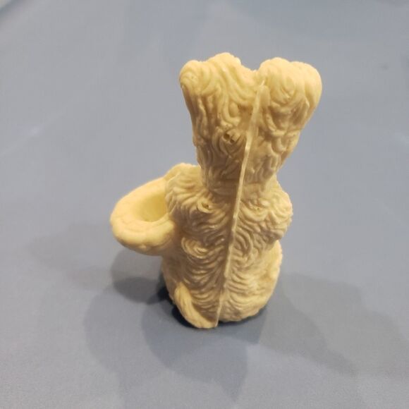 Vintage Salt Stone Terrier Dog with Basket - Picture 4 of 12